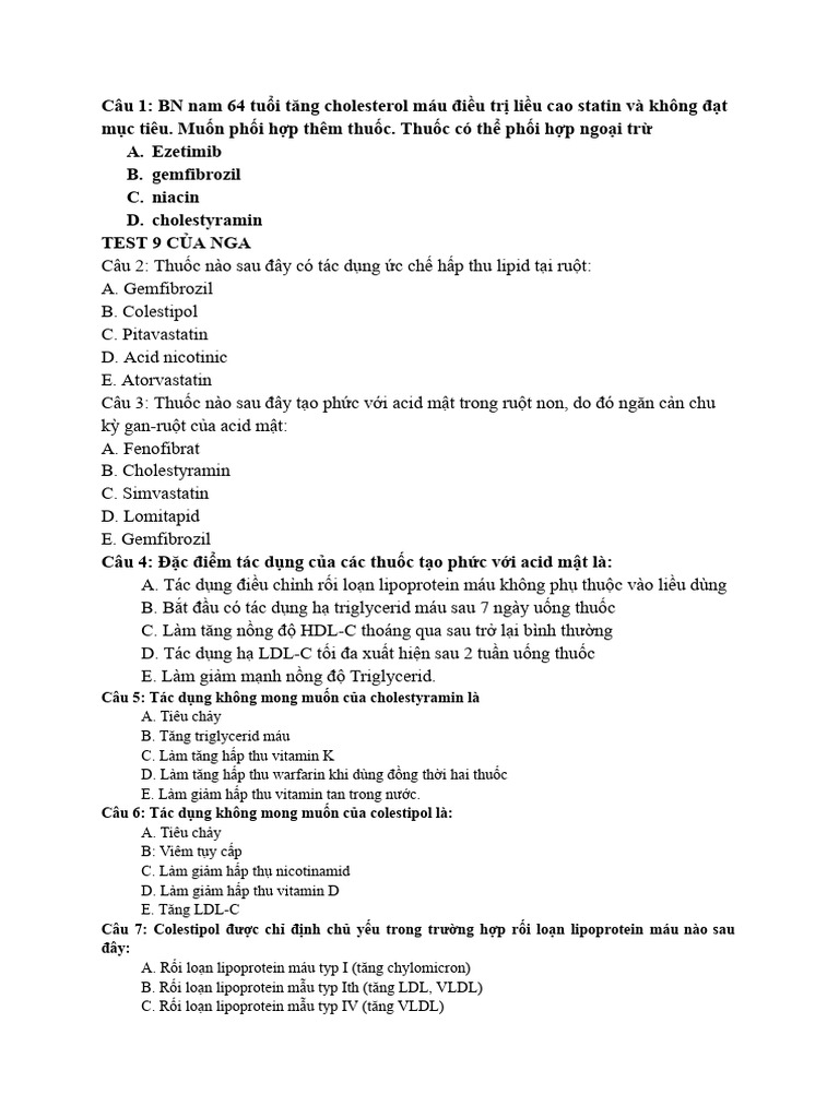 Test RL Lipoprotein Mau Ko Da | PDF