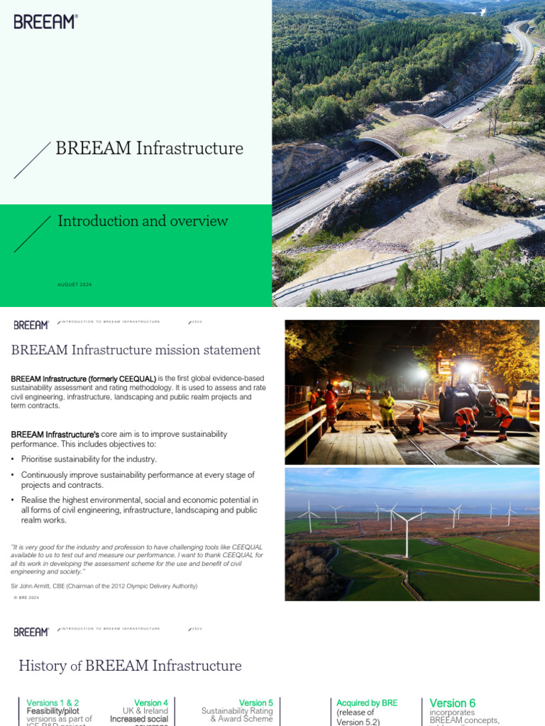 Introduction To BREEAM Infrastructure | PDF | Infrastructure ...