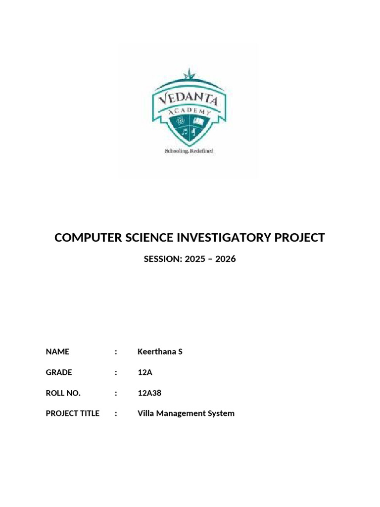 Computer Science (Grade 12) Full Pages 1 | PDF