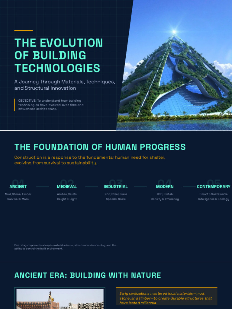 The Evolution of Building Technologies | PDF | Concrete | Framing ...