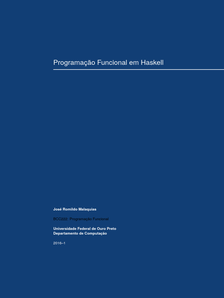 Apostila Haskell | PDF | Engenharia de Software | Software de sistema