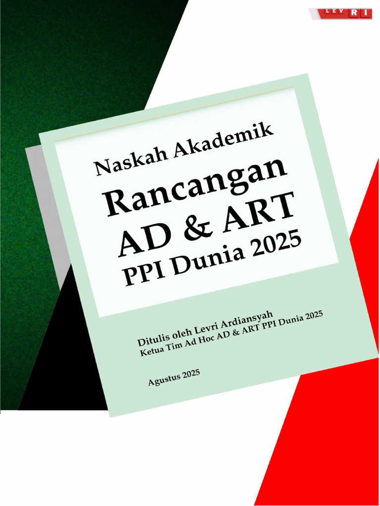Naskah Akademik Rancangan AD & API Dunia | PDF