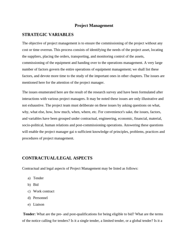 Project Management Lecture | PDF