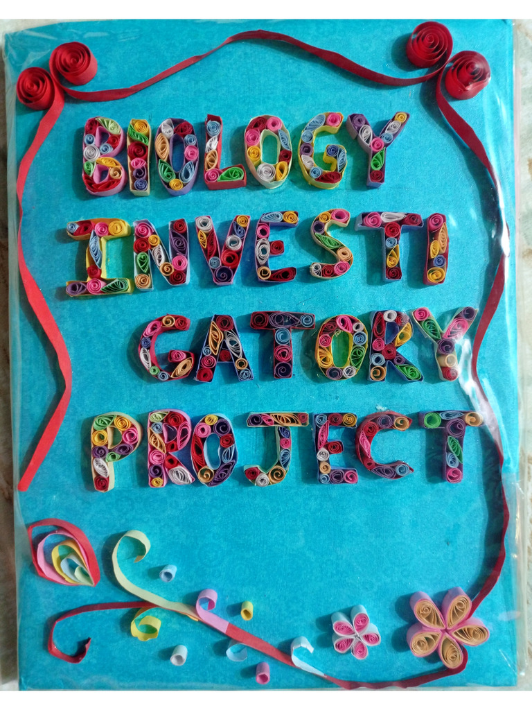 Biology Investigatory Project | PDF
