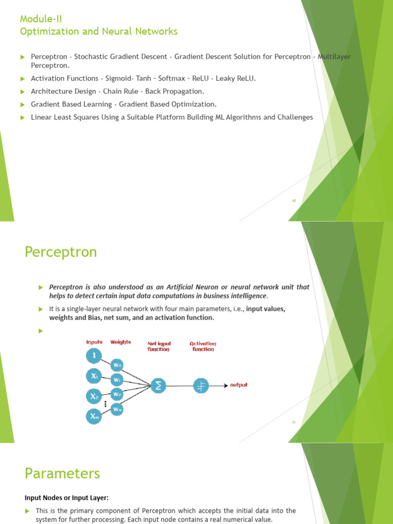Module 2 - Concepts in Deep Learning Notes | PDF | Algorithms And Data ...