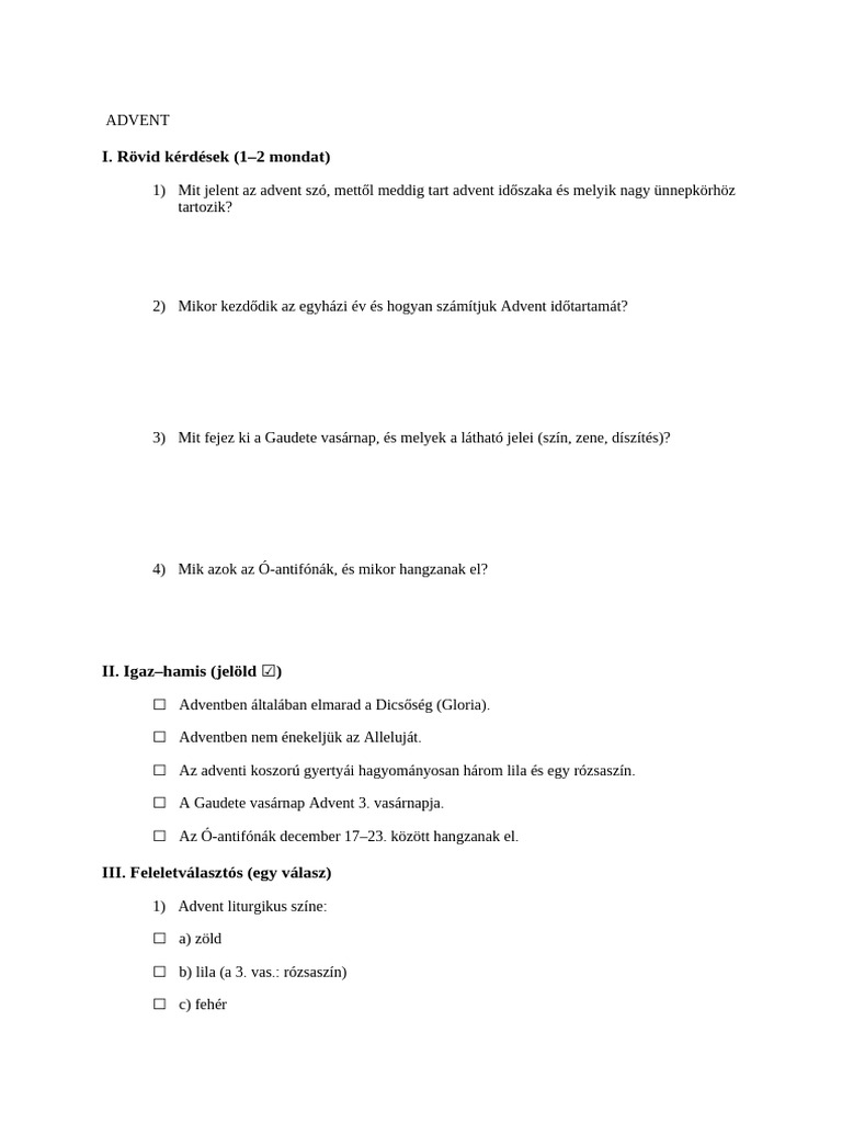 Advent | PDF