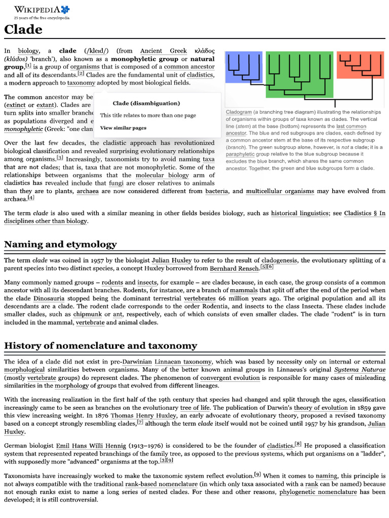 Clade | PDF