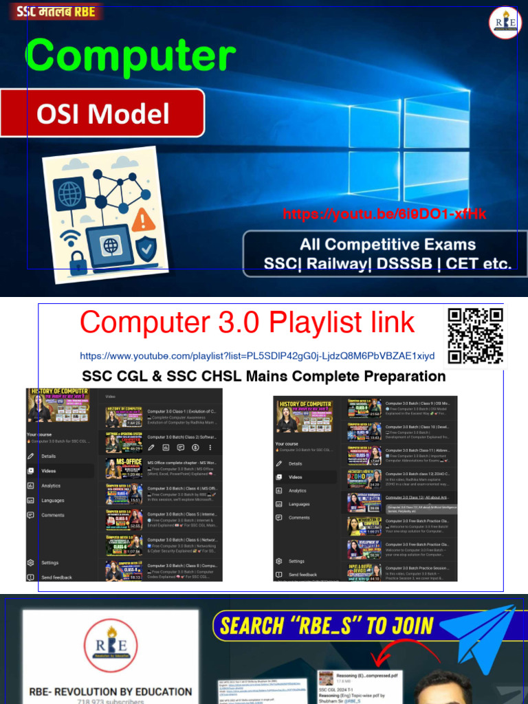 Class-9 - OSI Model - Compressed | PDF