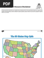 US States No Outlines Minefield Quiz | PDF | Quiz Games