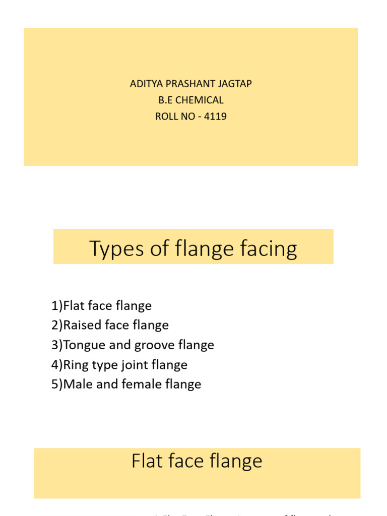 Types of Flange Facing | PDF