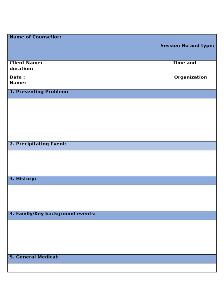 Case Notes Intern Format To Practise (WPC) | PDF