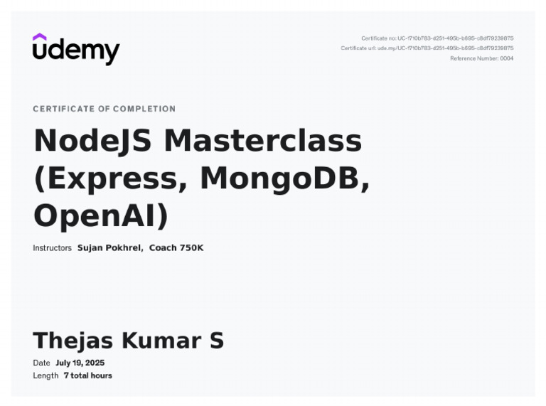 Nodejs Certificate | PDF