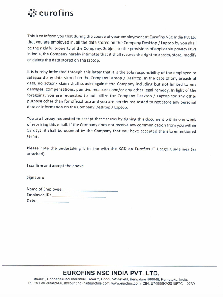 IT Decleration Form-NSC | PDF
