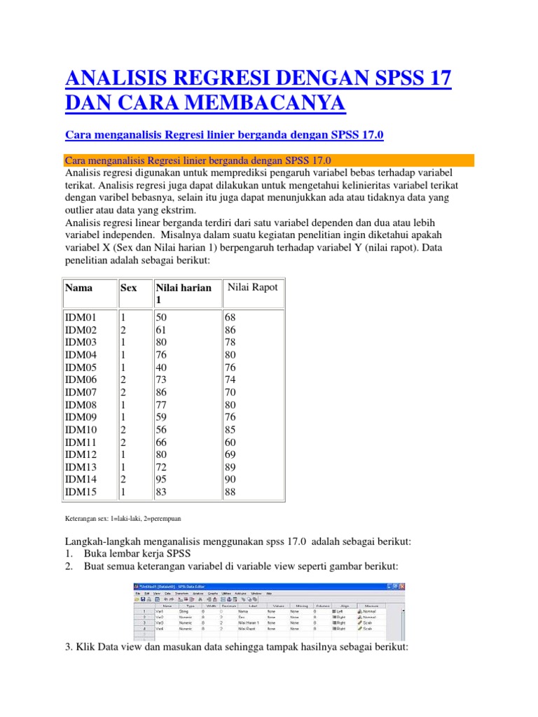 Skripsi Analisis Regresi Linier Berganda Pdf - Kumpulan Berbagai Skripsi