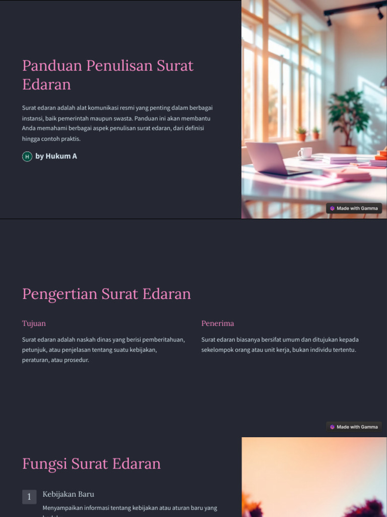 Panduan Penulisan Surat Edaran | PDF