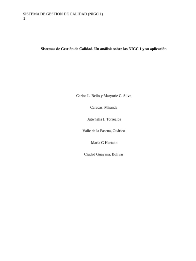 EQUIPO 1 Actividad #3 Módulo I | PDF | Sistema de manejo de calidad ...