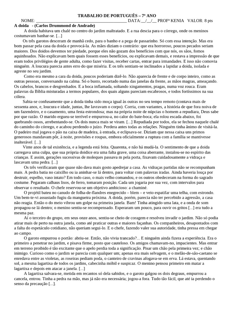 A Doida E INTERPRETAÇÃO | PDF | Atitude (Psicologia)