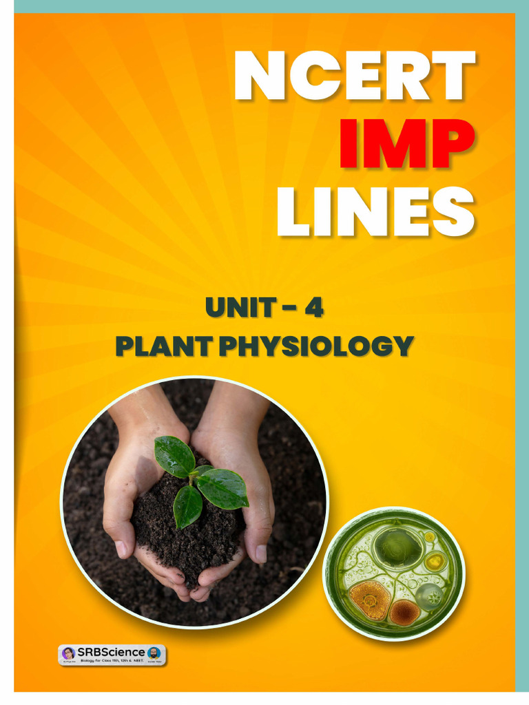 NEET NCERT IMP Lines - Class 11 - Unit 4 - Medium English | PDF