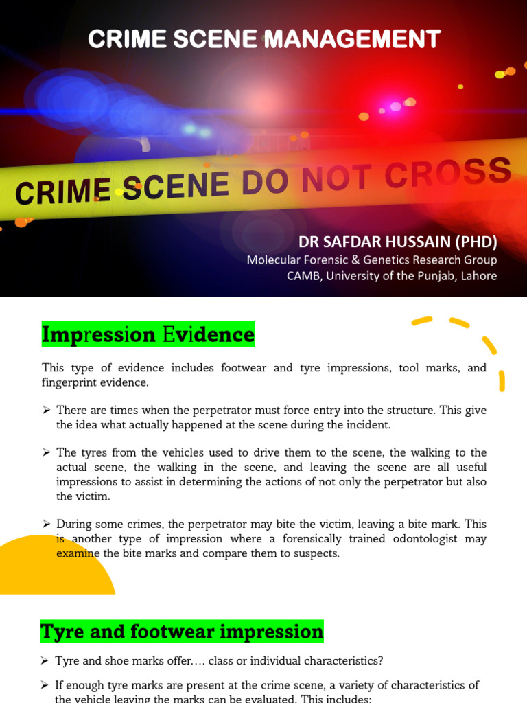 MBFS-505 Impression Evidence (Tyre N Shoe Prints) | PDF | Crime Scene ...