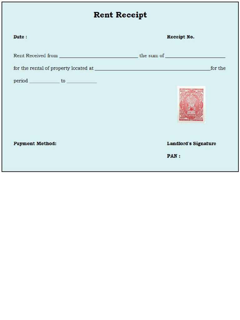 Rent Receipt | PDF