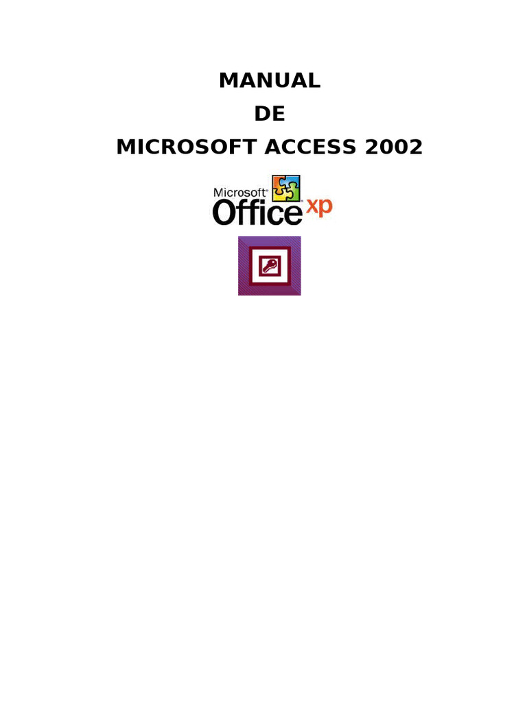 Tutorial Microsoft Access 2002 - AulaClic (Español) | PDF | Botón ...