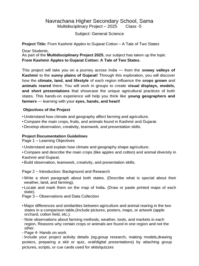 Circular For Grade 5 Students MDP | PDF | Agriculture | Geography