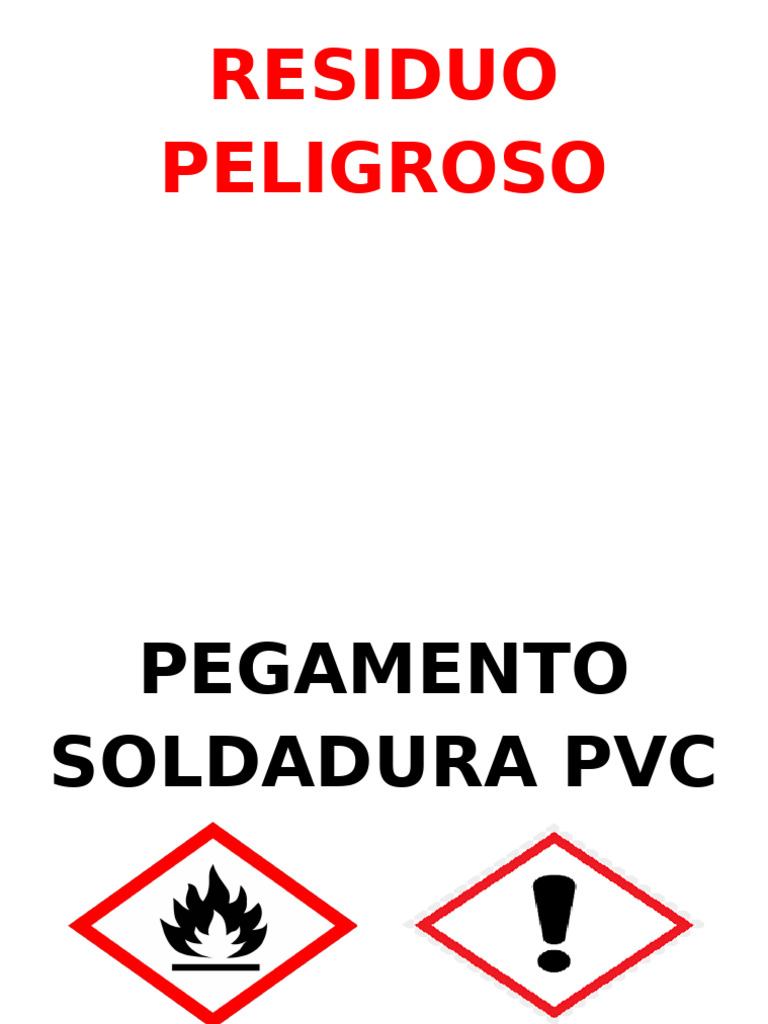 Residuo Peligroso Rotulo | PDF