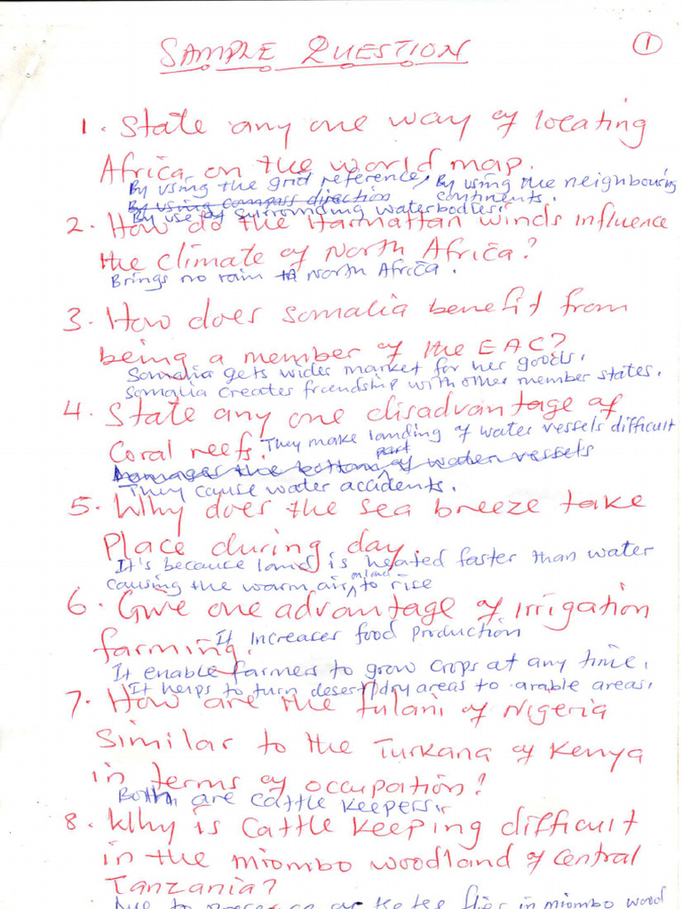 Sample Questions SST | PDF