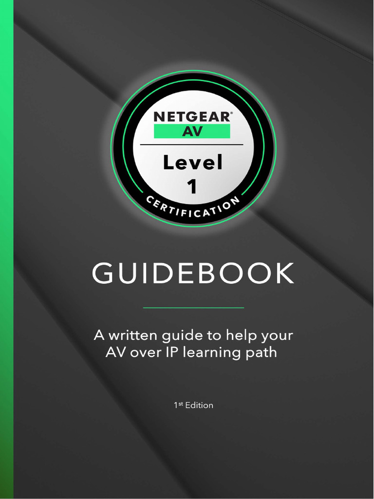 NETGEAR AV Certification Level 1 Guidebook LoRes | PDF | Computer ...