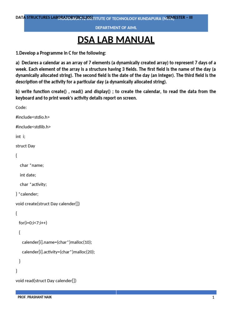 DSA Lab Manual | PDF | Queue (Abstract Data Type) | Computing