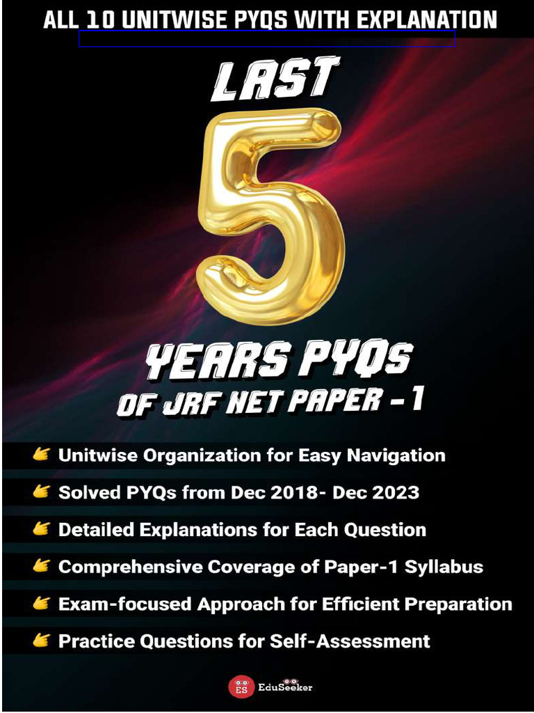Eduseeker Paper 1 Pyq 5 Years | PDF | Learning | Teaching Method