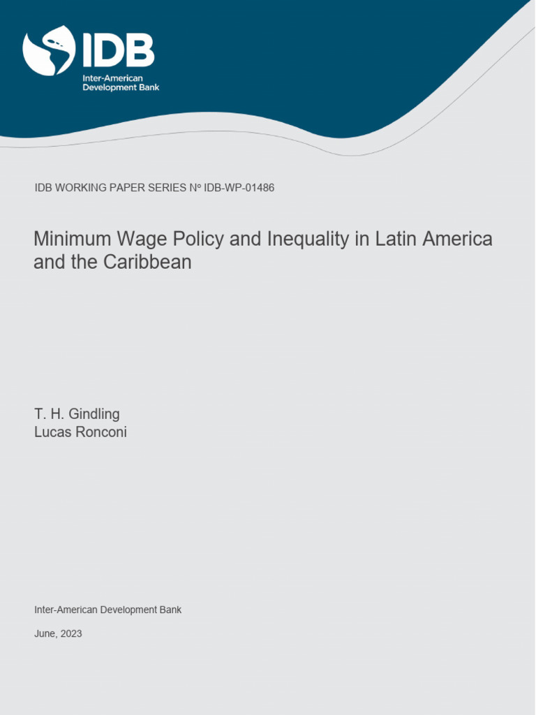 Minimum Wage Policy and Inequality in Latin America and The Caribbean ...