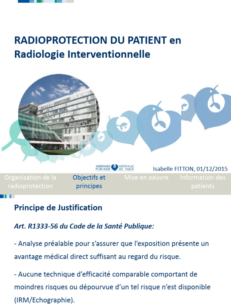 9 Radioprotection Du Patient en RI Cours DES | PDF | Radioprotection ...
