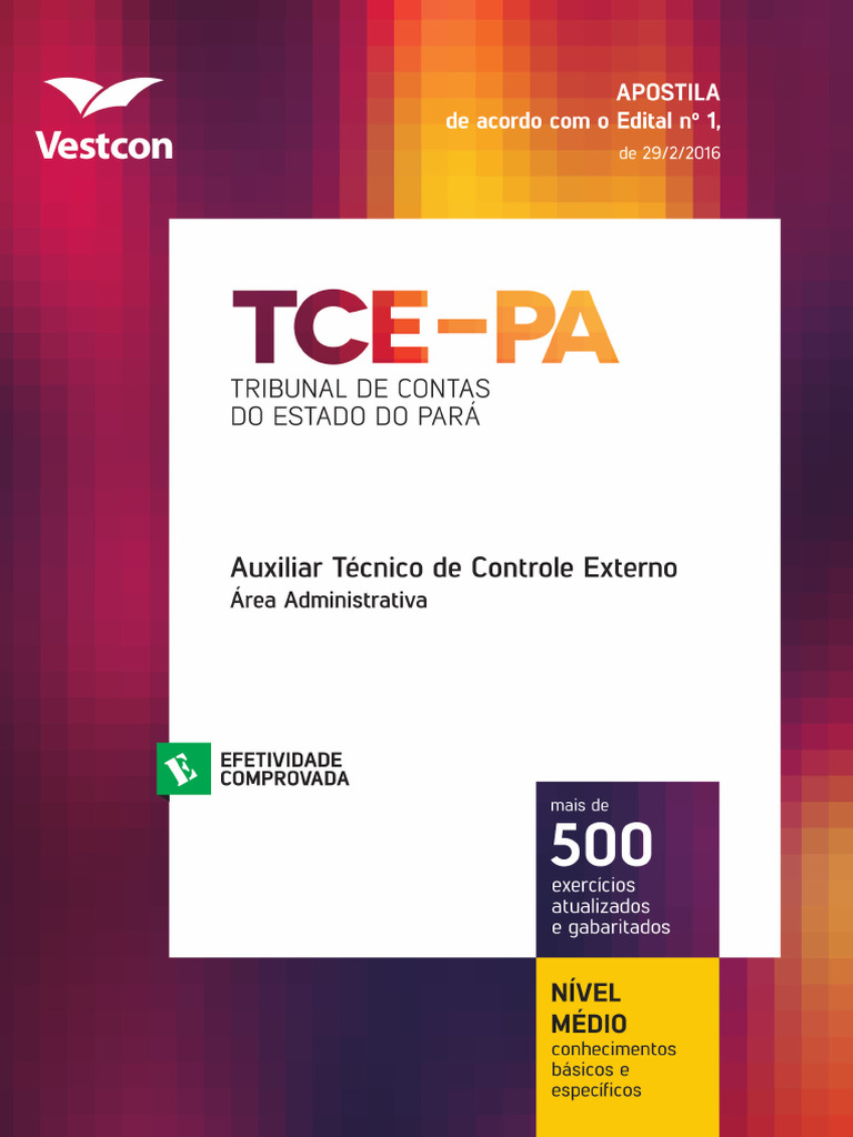 Apostila TCE PA Auxiliar Tecnico | PDF | Raciocínio dedutivo