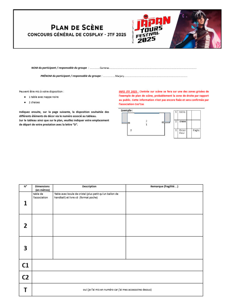 Plan de Scène JTF 2025 - (CARRERAS Marjory - Aelis) - (The Witcher ...