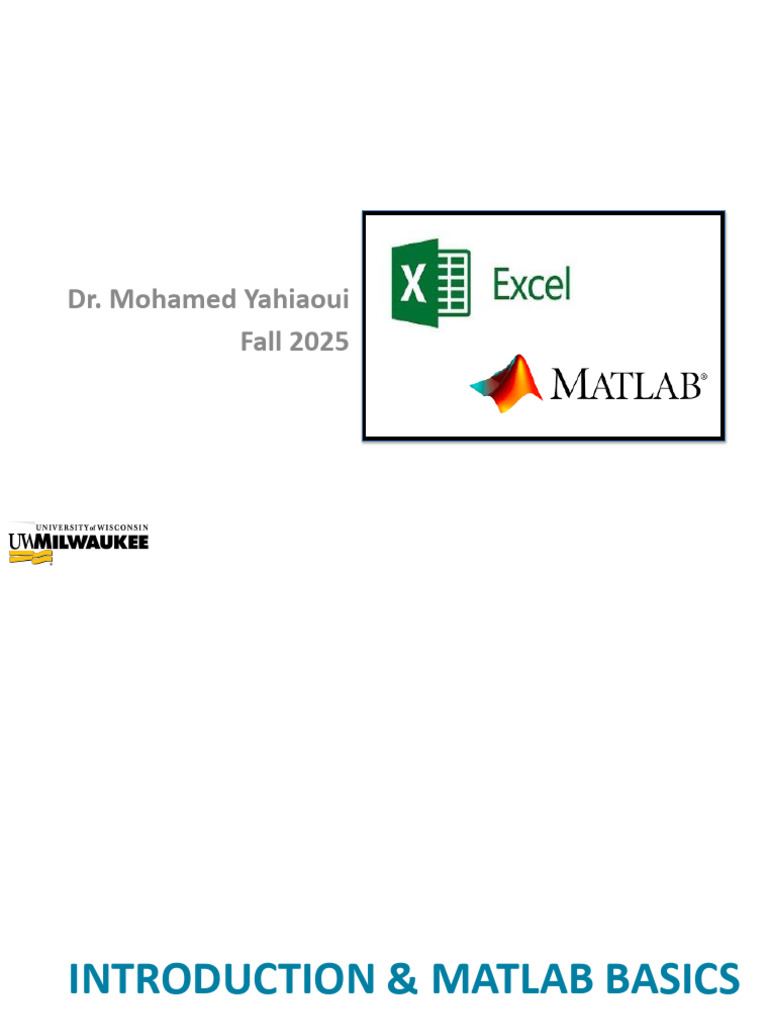 MECHENG 101 - Introduction & MATLAB Basics - October 21, 2025 | PDF ...