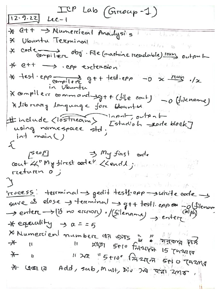 ICP Lab Note | PDF