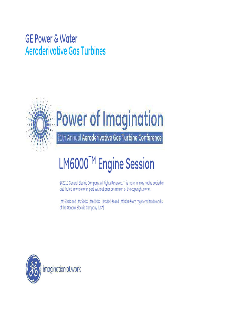 01 - LM6000 Engine Session | PDF | Turbine | Engines