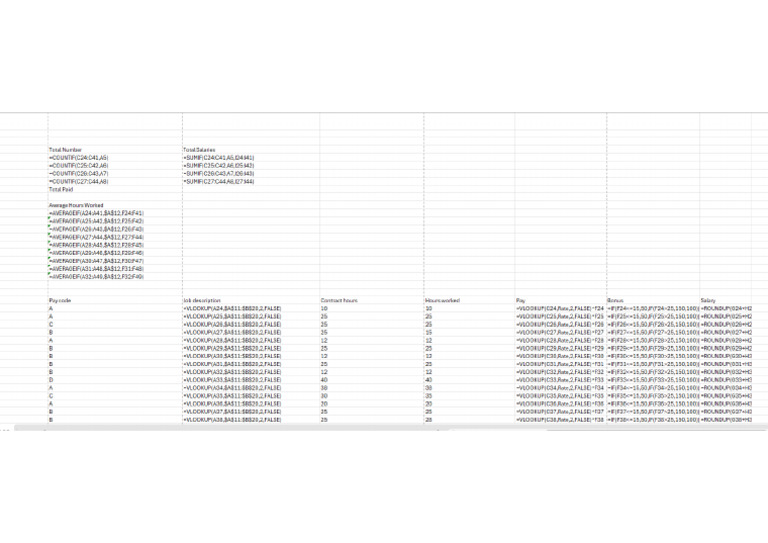 Formulas | PDF