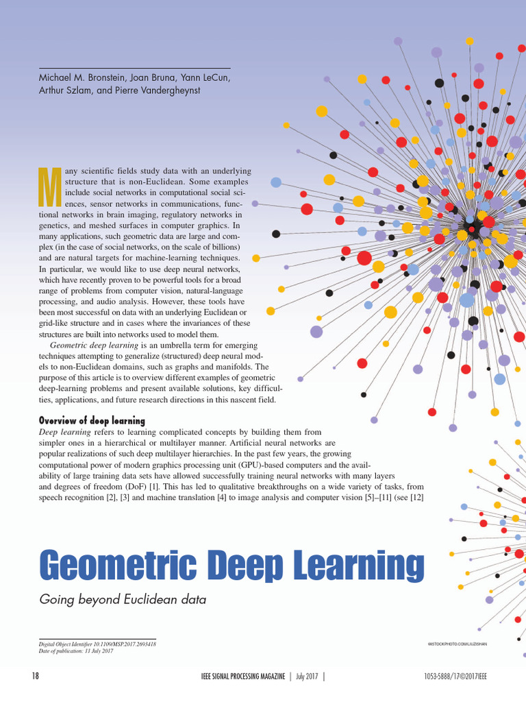 Geometric Deep Learning Going Beyond Euclidean Data | PDF | Manifold ...