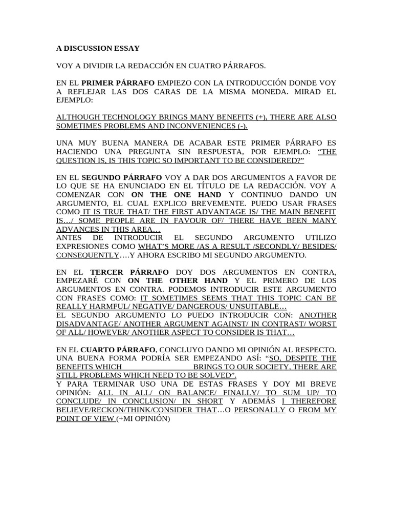 A Discussion Essay | PDF