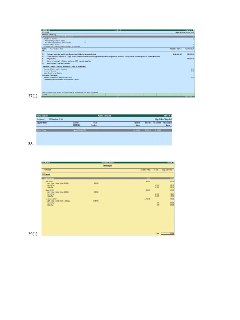 GST Output | PDF