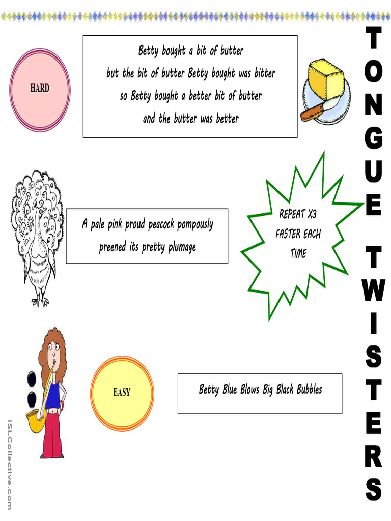 Tongue Twisters | PDF