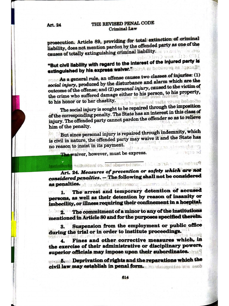Articles 24-39 of The RPC | PDF