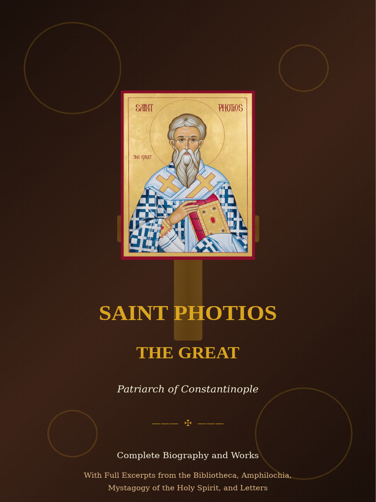 ST Photios The Great Complete Works | PDF | Christian Denominational ...