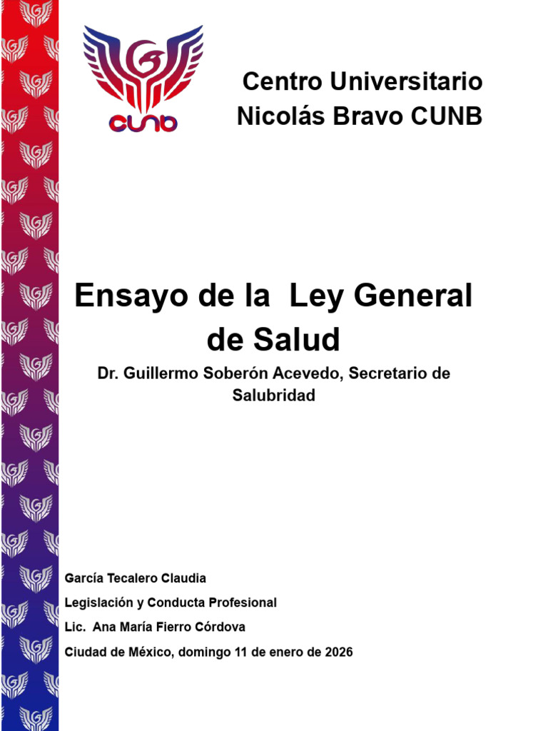 Ley General de Salud Opcion 1 | PDF | Cuidado de la salud | Hospital