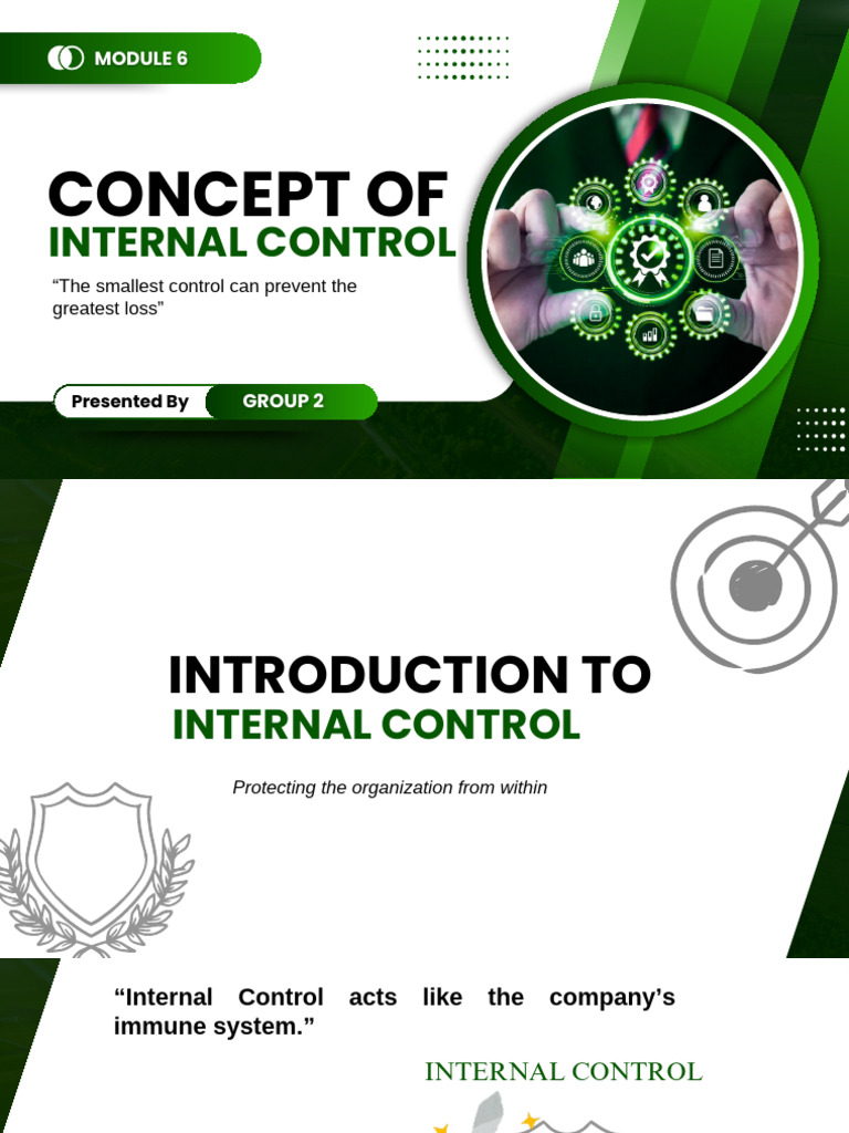 Module 6 Concept of Internal Control | PDF | Internal Control ...