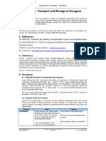 Handling, Transport and Storage of Cryogens  Manipulación, transporte y almacenaje de criogenicos