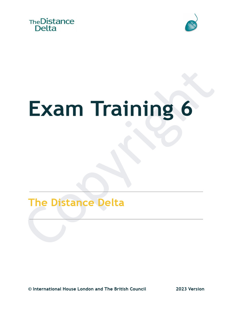 M1 Exam Training 6 2023 | PDF | Verb | Learning