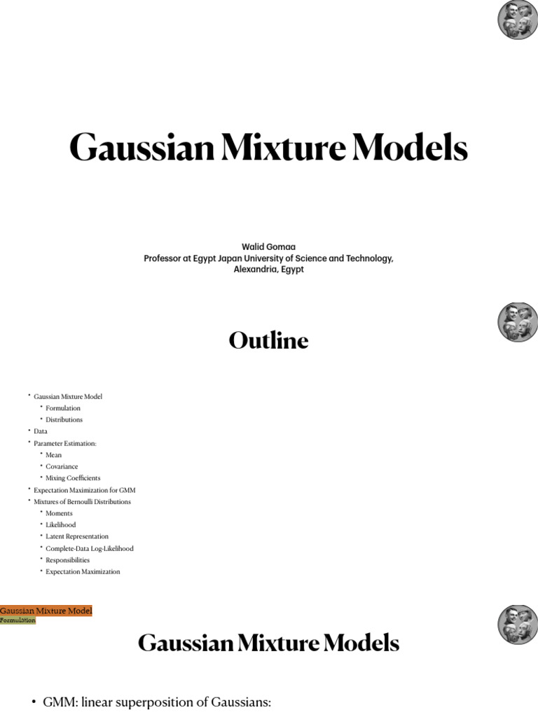 Gaussian Mixture Models | PDF | Multivariate Statistics | Mathematical ...